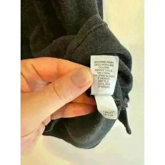 J. Jill 100% Soft Touch Cotton Grey Tunic with Asymmetrical Front Stitch Size M - Picture 4 of 6